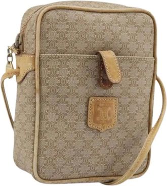 Celine Pre-owned Cross Body Bags, female, Beige, Size: ONE SIZE Pre-owned Vintage Shoulder Bag