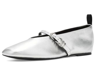 Rag & Bone Spire Mary Jane Womens Flat Shoes Silver : EU 38.5 (US Womens 8.5) M, Synthetic