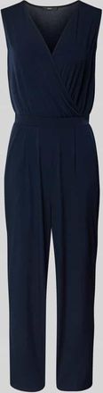 Zero Jumpsuit in Wickel-Optik in Marine, Größe 44