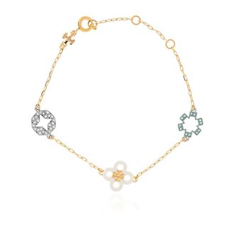 Tory Burch Tory Burch, Bracelets, female, Yellow, Size: ONE SIZE Charm Bracelet