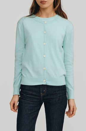 Kathryn McCarron Halle Cardigan in Glacier Blue at Nordstrom, Size X-Large