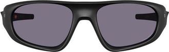 Oakley Neoforma 60mm Prizm Polarized Oval Sunglasses in Matte Black /Prizm Grey at Nordstrom