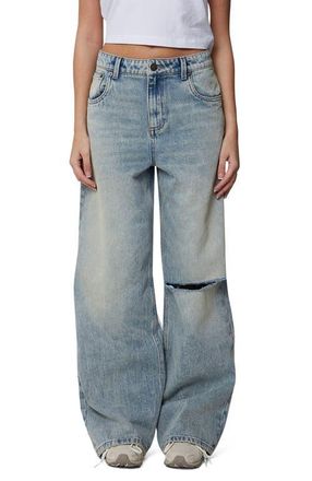 Good For Nothing Denim Ripped Jean in Blue at Nordstrom, Size 10 Uk