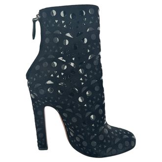 Alaia Ala&iuml;a Vienne-laarzen in zwart su&egrave;de