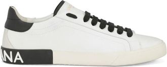 Dolce & Gabbana White White Leather Sneakers