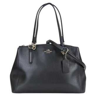 Coach Pre-owned Handbags, female, Black, Size: ONE SIZE Pre-owned Leather Tote Bag