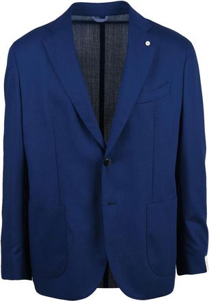 L.B.M. 1911 Royal Blue Virgin Wool Rounded Jacket
