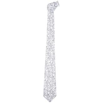 Kiton Floral Tie - male - Kiton - Ties - Gray - ONE SIZE - Accessories