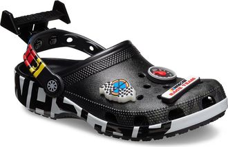 Crocs Nascar Classic Clogs Slippers Black : Mens 5 - Womens 7 Medium, Synthetic