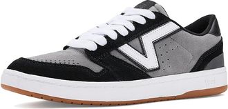 Vans Lowland 2.0 Athletic Shoes Black/Gray : Mens 13 - Womens 14.5 Medium, Leather/Synthetic