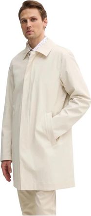 Joop Single-Breasted Coat - Heren - Mantel - Beige - L - Polyester - Jassen