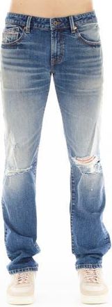 Cult of Individuality Greaser Distressed Straight Leg Jeans in Heath at Nordstrom Rack, Size 30