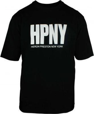 Heron Preston Logo Hpny T-Shirt - Heren - T-shirts - Zwart - L - Katoen - Tops