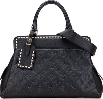 Louis Vuitton Pre-owned Womens Capucines Bb Embossed Satchel - Black Leather - One Size