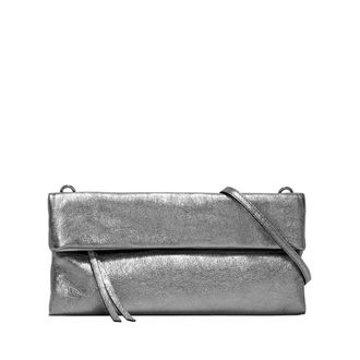 Gianni Chiarini Vierkante east-west clutch - Dames - Tassen - Grijs - Maat: ONE Size Zijde