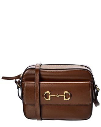 Gucci Dnu Gucci Horsebit 1955 Leather Shoulder Bag