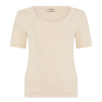 Max Mara Dames, Tops, Beige, Maat: S Katoen