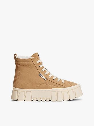Tommy Hilfiger Suede Warm Lined Cleat Platform Trainers