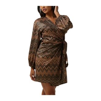 Access Fashion Mini Jurk - Dames - Wikkelkleedje - Veelkleurig - L - Polyester - Kleedjes