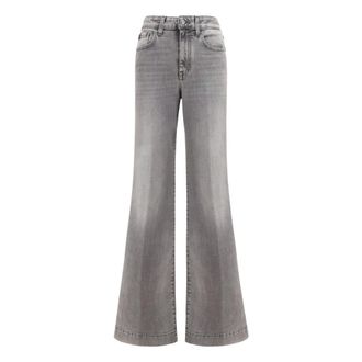 Jacob Cohen Jackie Wijde Pijpen Jeans - Dames - Jeans - Grijs - Maat: W28 Katoen