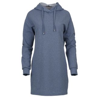 M&oacute;veis Conquista Womens Indigo Melange Hooded Mini Dress - Indigo Blue - Size Large