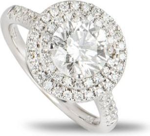 Bespoke White Gold Round Brilliant Cut Diamond Ring