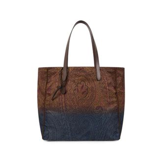Etro UNFOLD ME NYLON TOTE BAG WITH DEGRAD&Eacute; ARNICA MOTIF