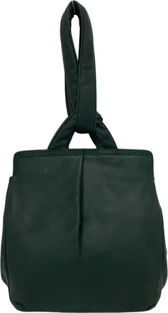 Loewe Green Leather Handbag Tote Bag (Pre-Owned)