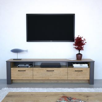 Decorotika Manhattan TV Stand 180 CM in Grey
