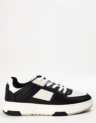 HUGO BOSS Mens Yarrow Tenn Mepulg Logo Print Low Top Sneakers - Grey - Size: 10