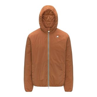 K-Way K-Way, Rain Jackets, male, Orange, Size: XL Jack Plain Warm Jacket