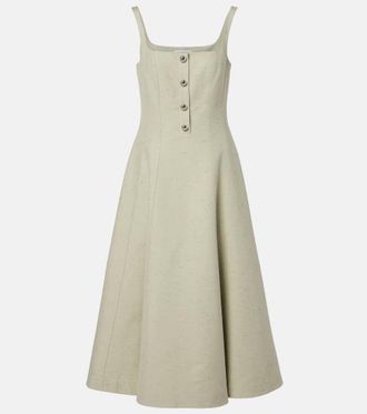 Altuzarra Orrie cotton-blend midi dress