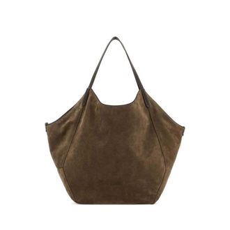 Brunello Cucinelli Mud Suede Shopping Bag
