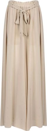 La Haine Inside Us Pantaloni Palazzo Larghi LW 739 - - Trousers - Donna - Beige - L