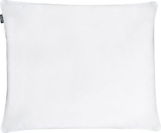 Beliani Almohada De Algod&oacute;n Blanco Plum&oacute;n Plumas De Pato 50 X 60 Cm Alta Medio Suave Descanso Feldberg