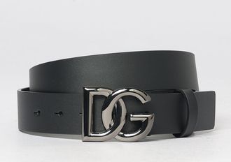 Dolce & Gabbana Cintura in pelle di vitello liscia con fibbia monogram DG