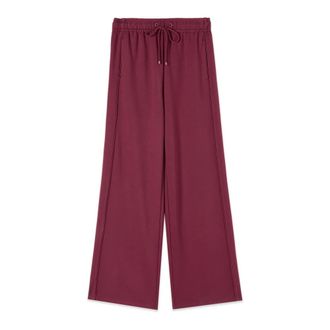 Oltre Broeken, Dames, Rood, XL, Polyester, Wijde joggingbroek met bies