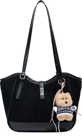 Generic Faux Suede Womens Handbag Large Shoulder Bag for Women Leisure Work Gift