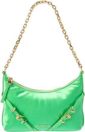 Givenchy Voyou Party Satin & Leather Shoulder Bag