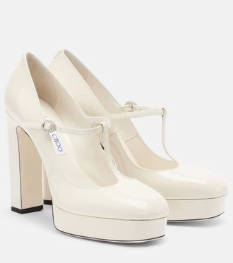 Jimmy Choo London Marene patent leather Mary Jane pumps