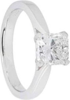 Bespoke Platinum Radiant Cut Diamond Ring