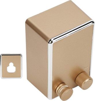 No Brand Tendedero Retr&aacute;ctil Para Interior/exterior Montaje En Pared Acero Inoxidable Duradero Tendedero Para Balc&oacute;n Se Extiende Hasta 42 Metros Dorado