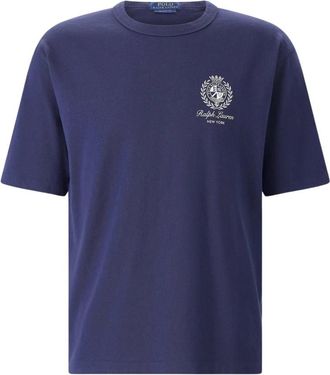 Polo Ralph Lauren T-Shirts - Heren - T-shirts - Blauw - XL - Katoen - Tops