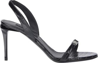 Philipp Plein Schoenen, Dames, Zwart, 40 EU, Leer, High Heels Sandalen Hexagon 9