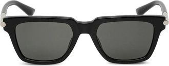 Alexander McQueen Eyewear Zonnebril met vierkant montuur - Zwart