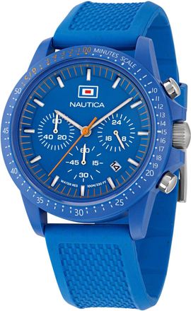 Nautica Mens Nautica One Wheat Fiber Strap 3-Hand Watch