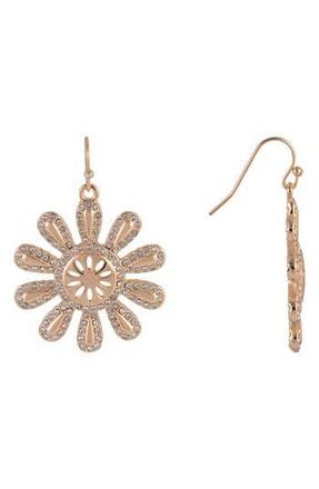 Rachel Roy Crystal Sunburst Drop Earrings in Gold at Nordstrom Rack