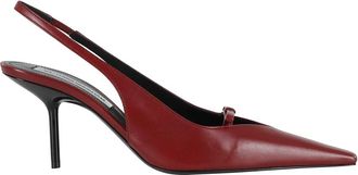 Victoria Beckham Schoenen, Dames, Rood, 38 EU, Leer, Slingback 75 Pumps