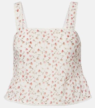 Poss&eacute; Charlotte floral cotton top