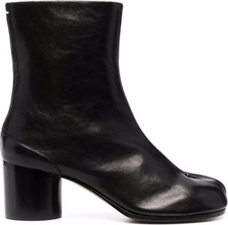 Maison Margiela Tabi Enkellaarsjes H60 - Dames - Laarzen met Hak - Zwart - 41 EU - Leer - Schoenen